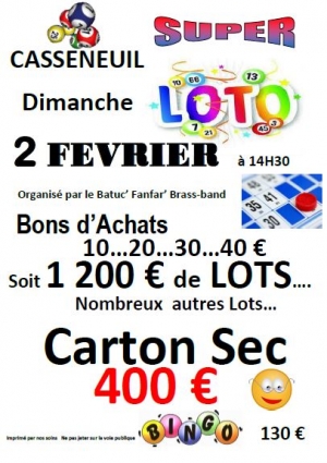 Loto de la Chandeleur - 2 Février 2020